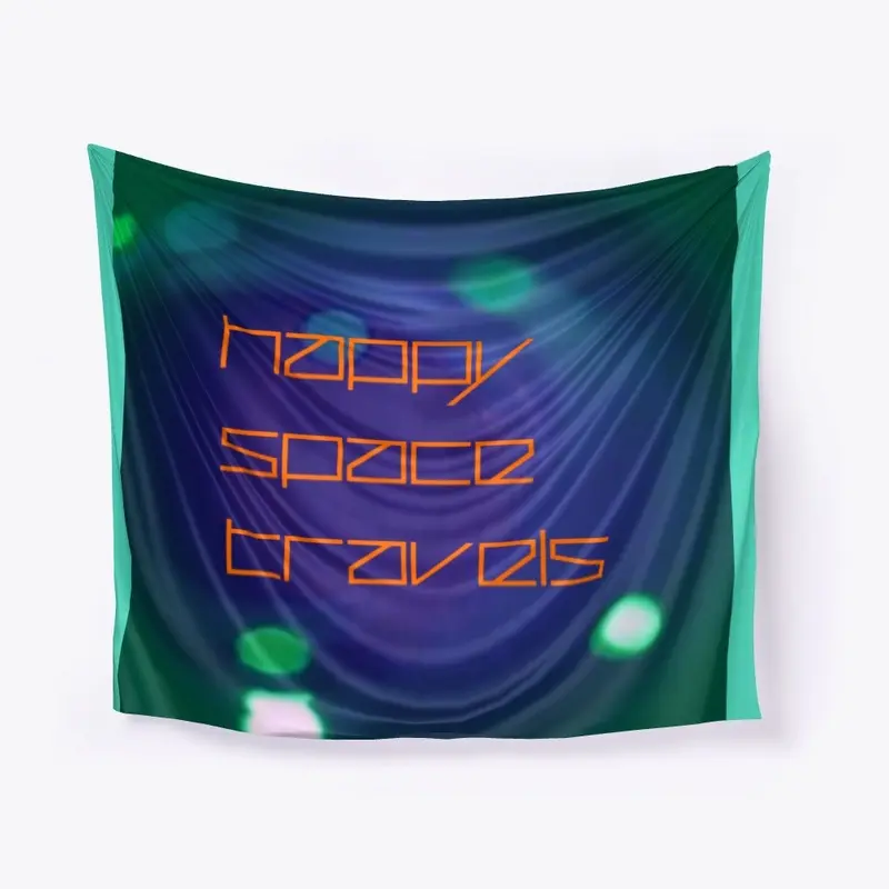 Nicktronic Happy Space Travels Tapestry